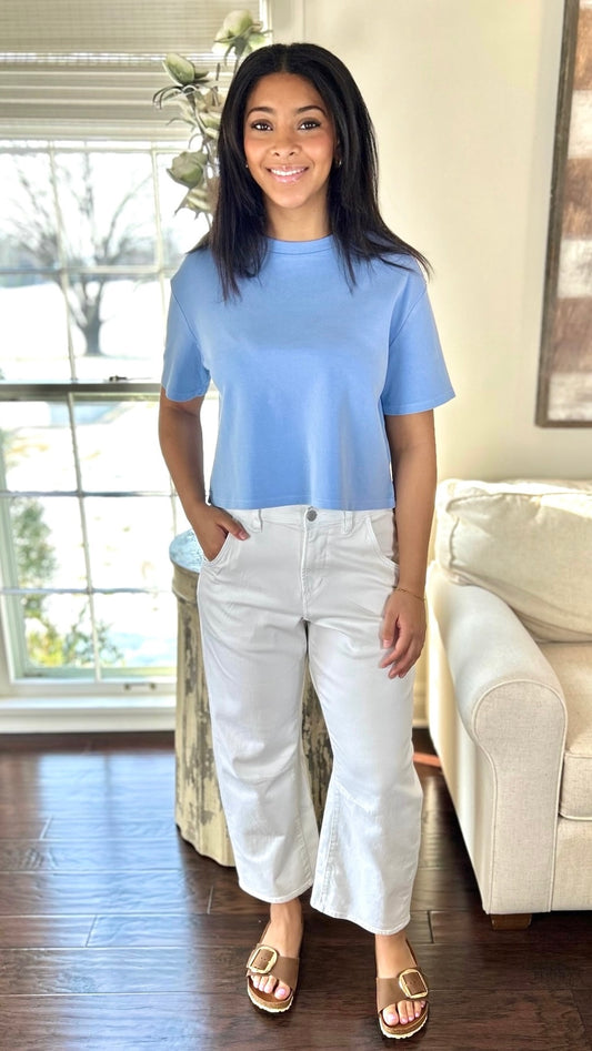 Dear John Maddox Crew Neck - Pigment Skyway