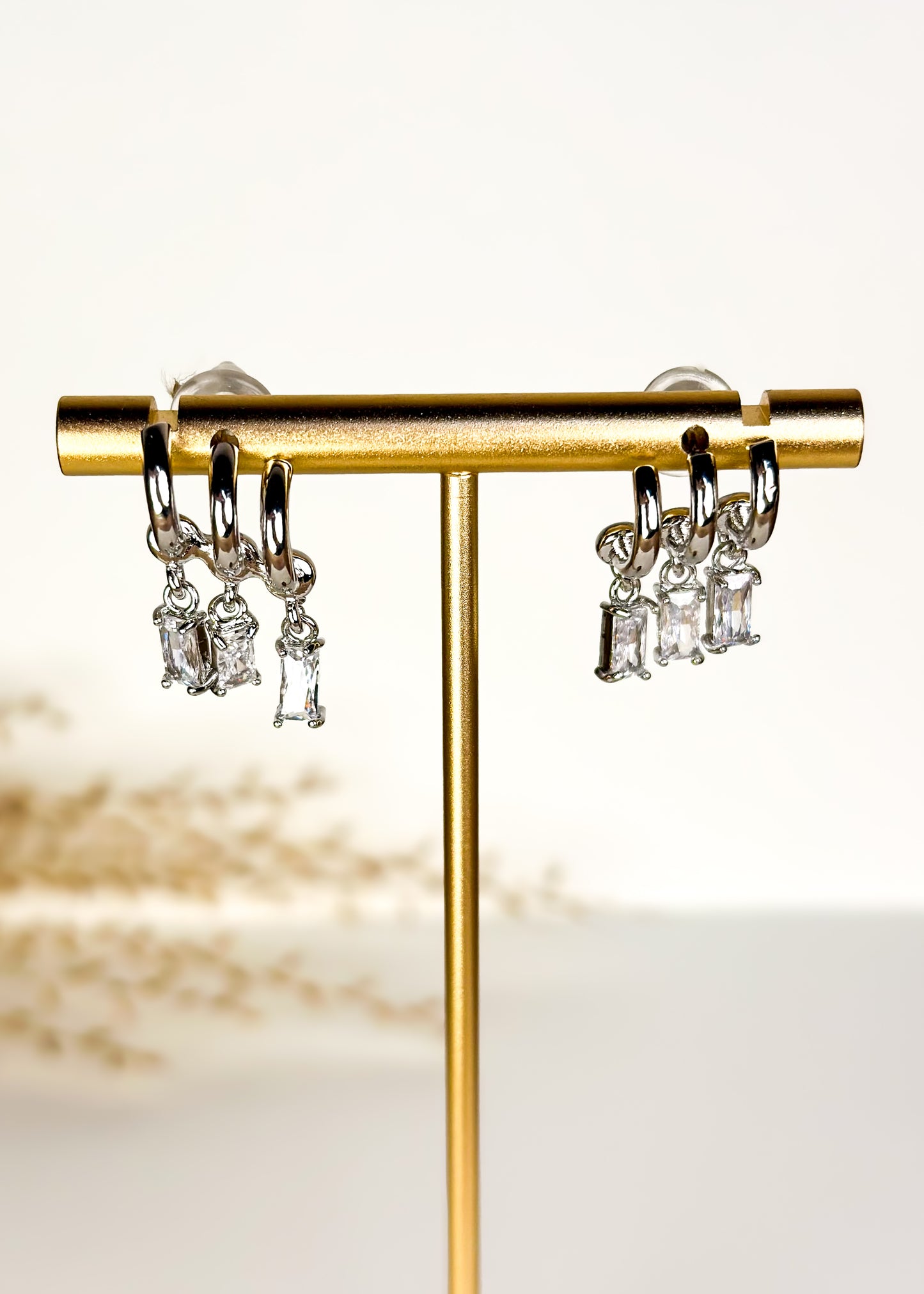 Thank Heaven Diamond Drop Earrings - Silver