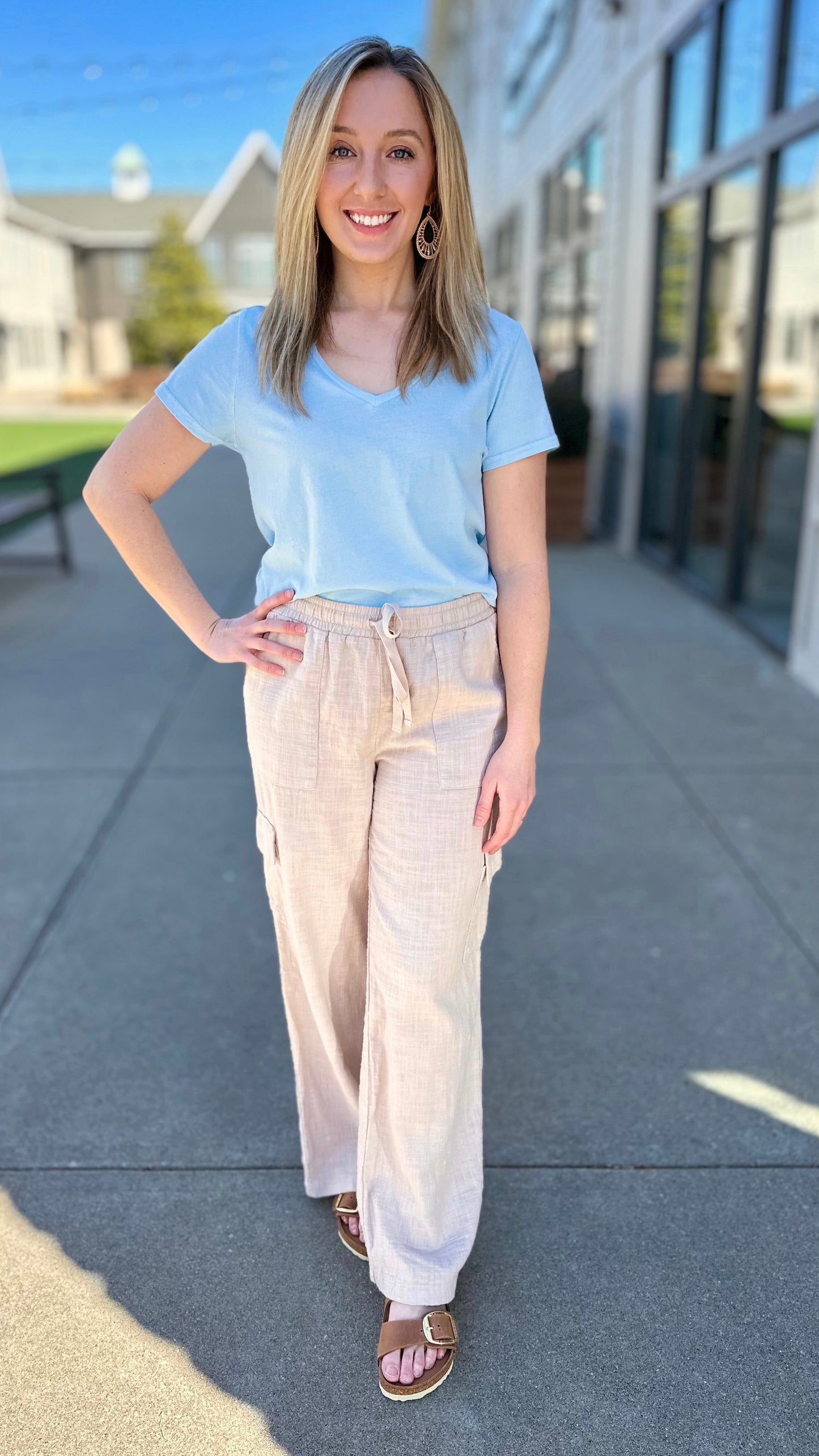 Dear John Madelyn Jersey Tee - Glacier