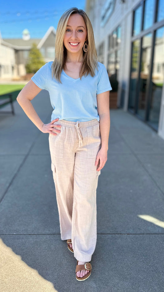 Dear John Madelyn Jersey Tee - Glacier