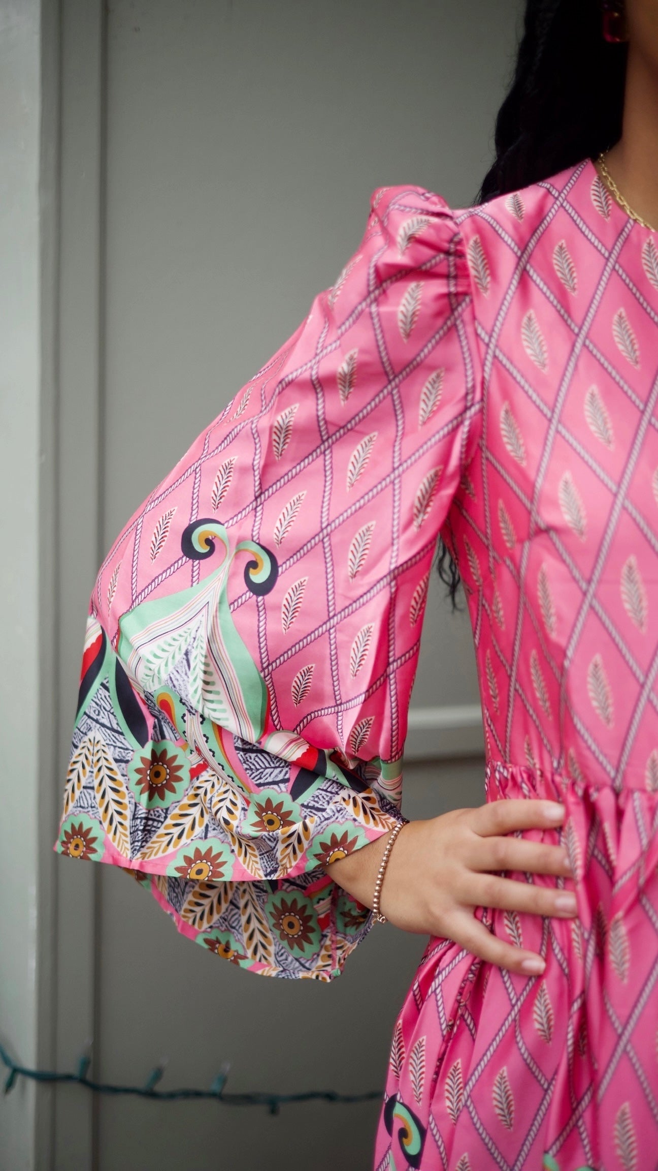 Frances Floral Dress - Pink