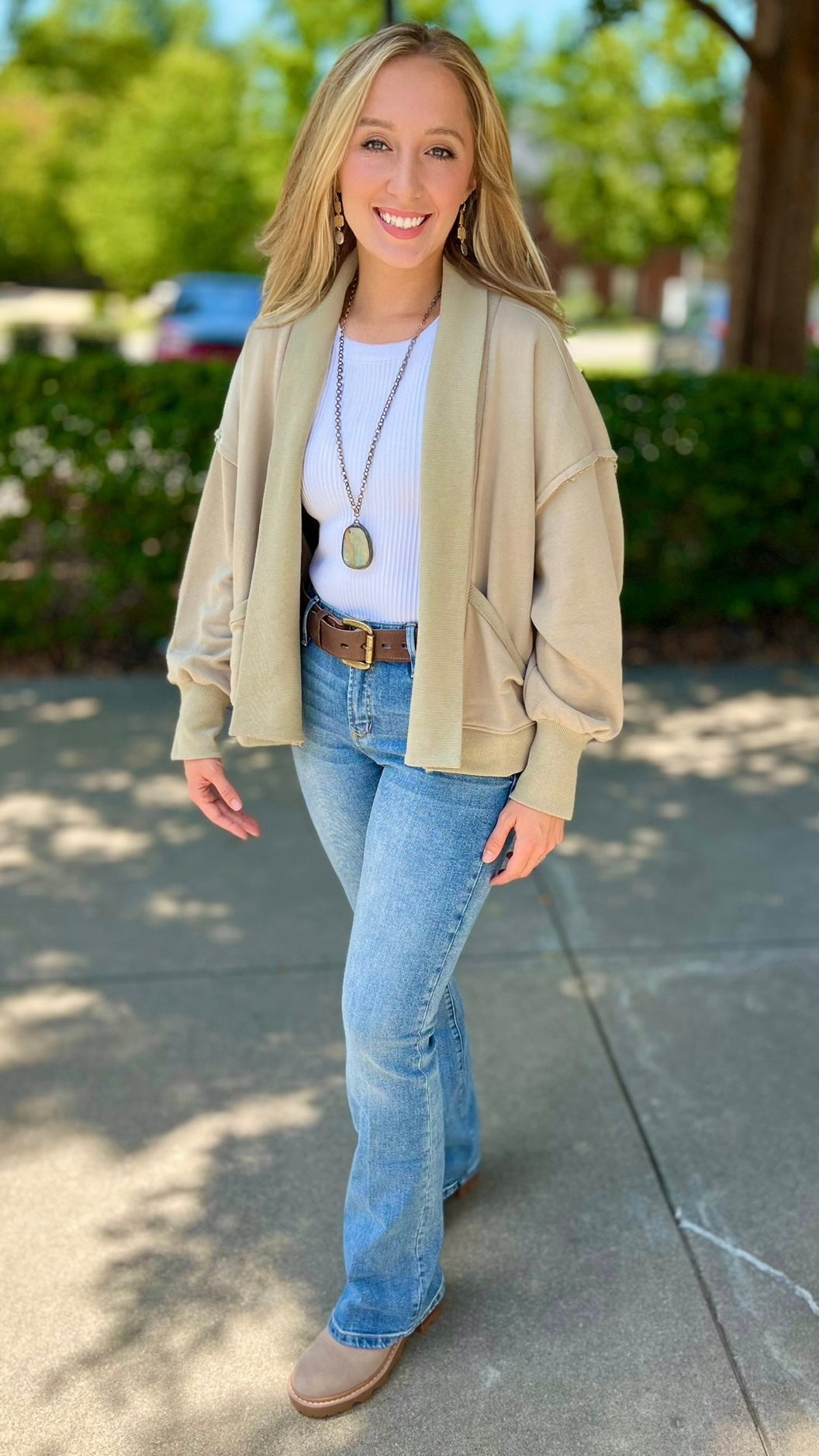 Remarkable Relaxed Cardigan - Olive