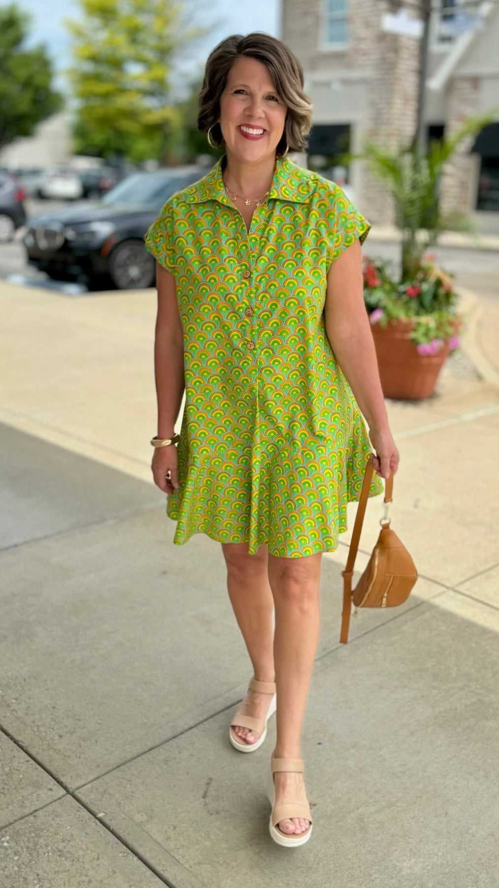 Over the Rainbow Dress - Lime