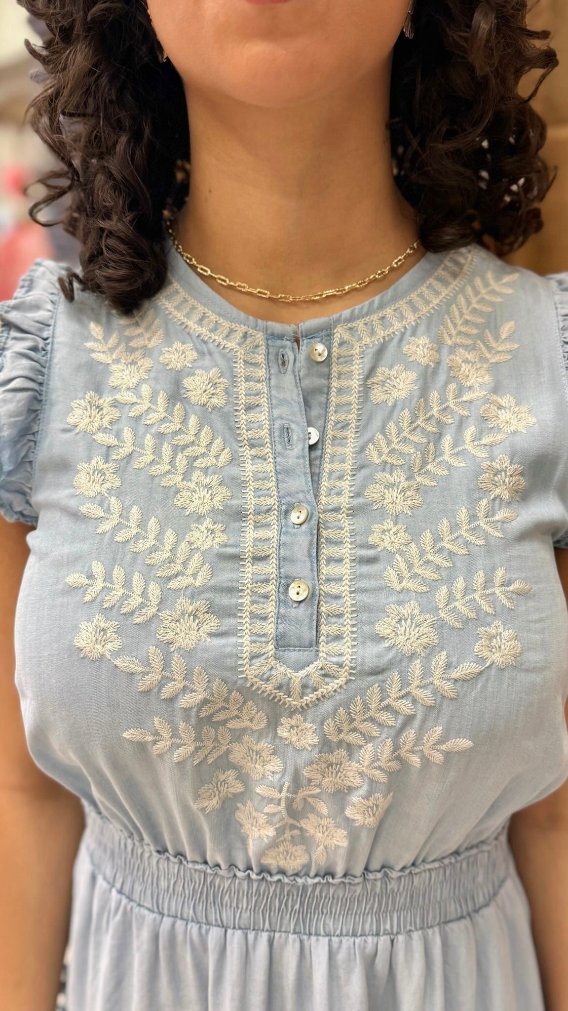 Dear John Narissa Dress - Carolina Blue