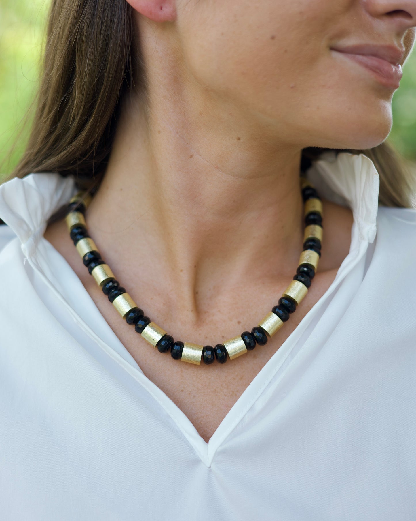 Onyx & Gold St. Germain Collar