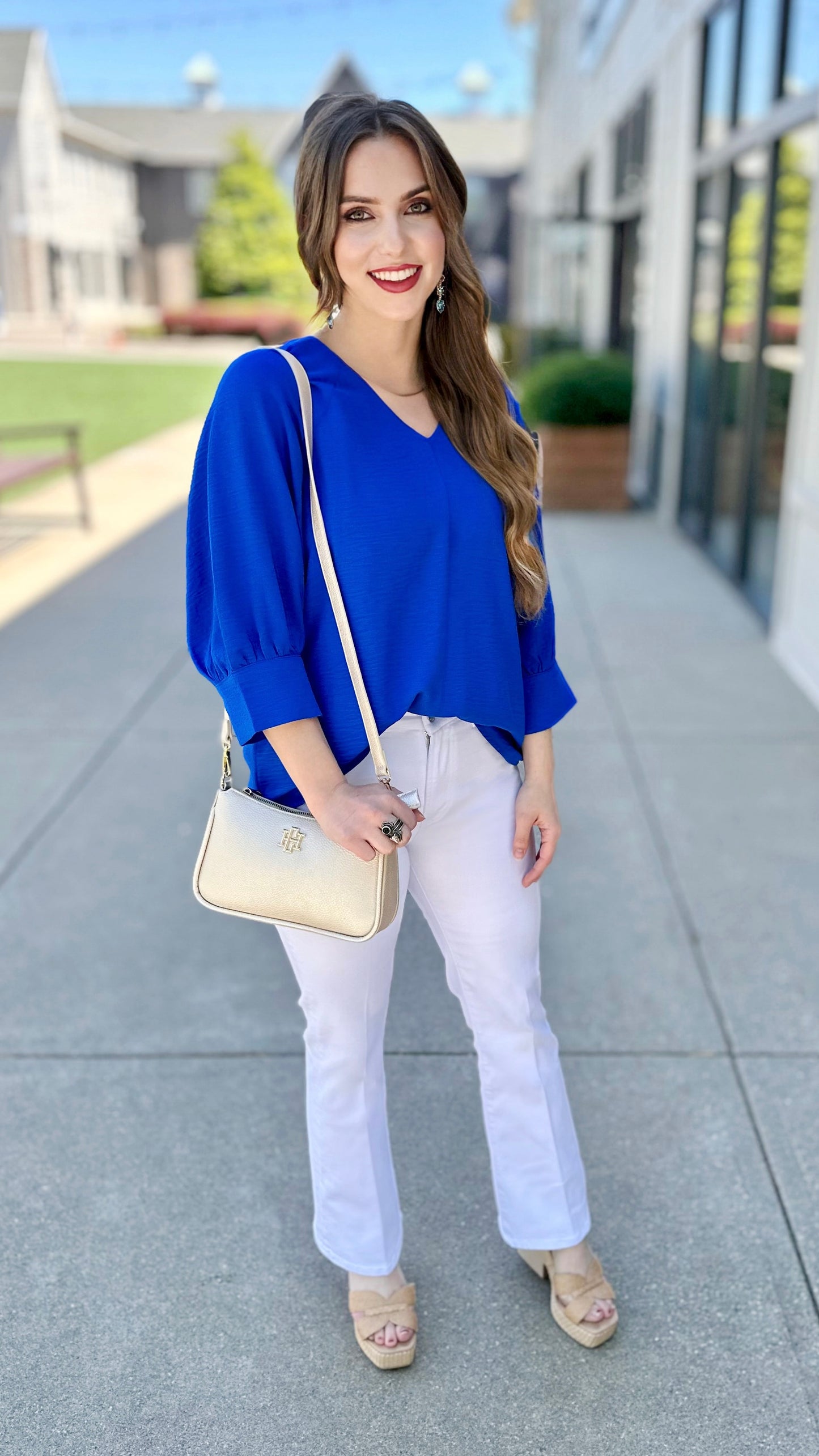 Regina Royal 3/4 Sleeve Top