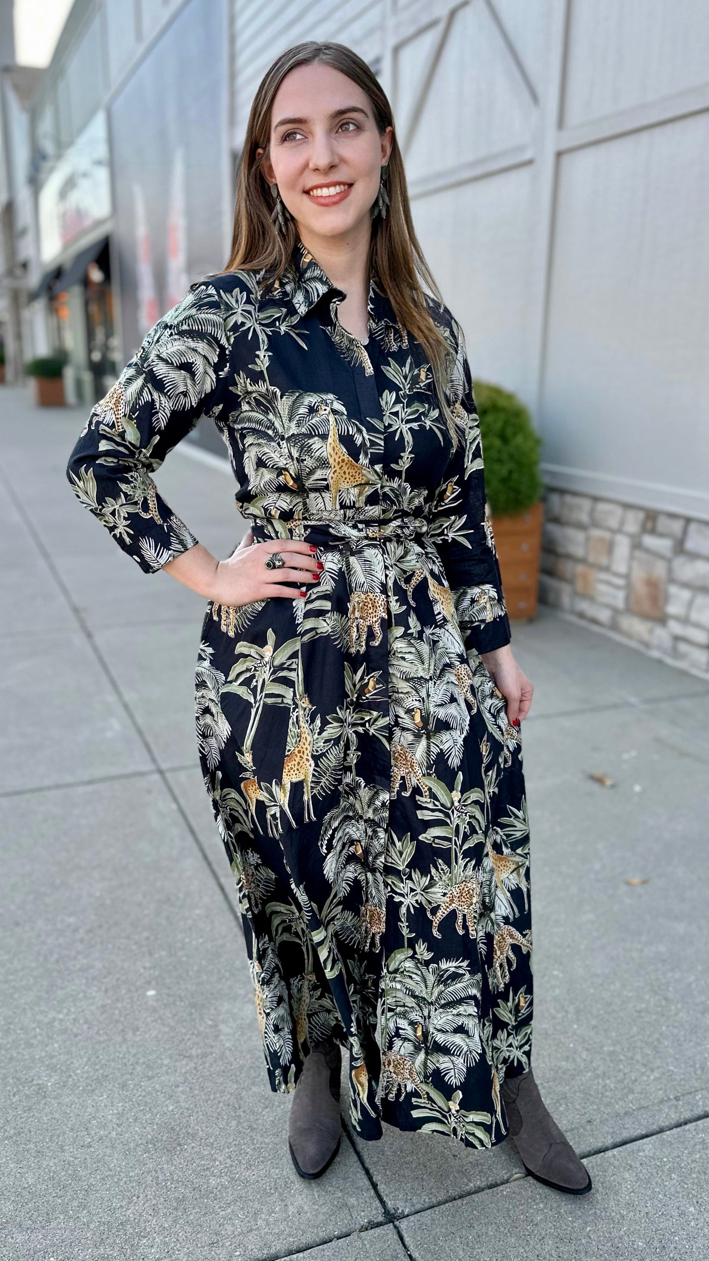 Guadalupe Luciana Dress - Black