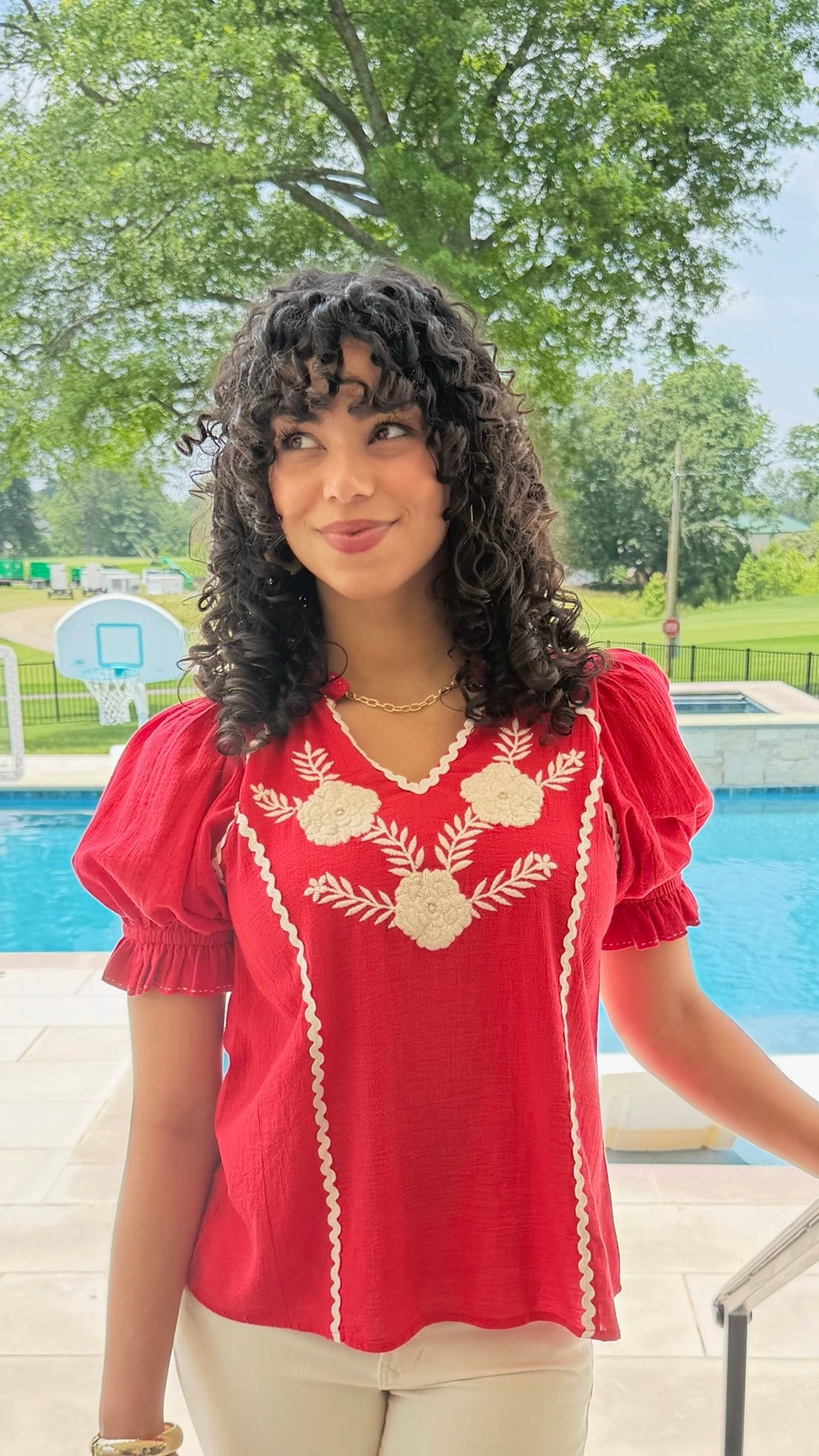Sister Mary Dana Top - Red