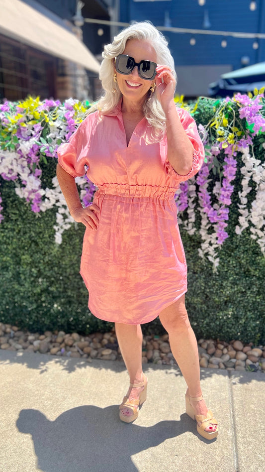 Emily McCarthy Palmer Dress - Conch