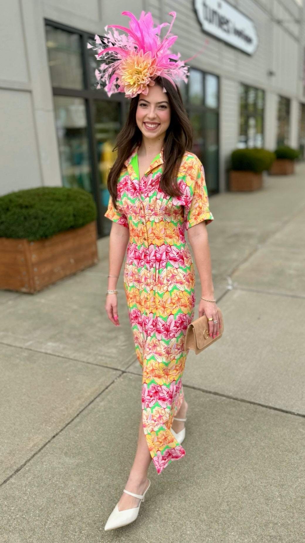 Emily McCarthy Georgia Dress - Azalea