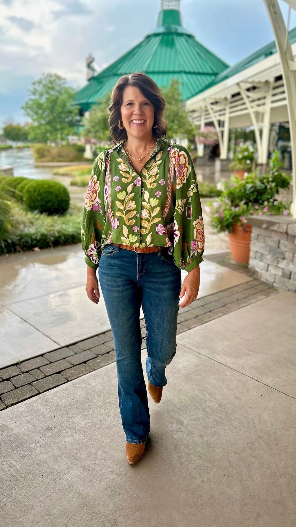 Janie Blouse - Olive