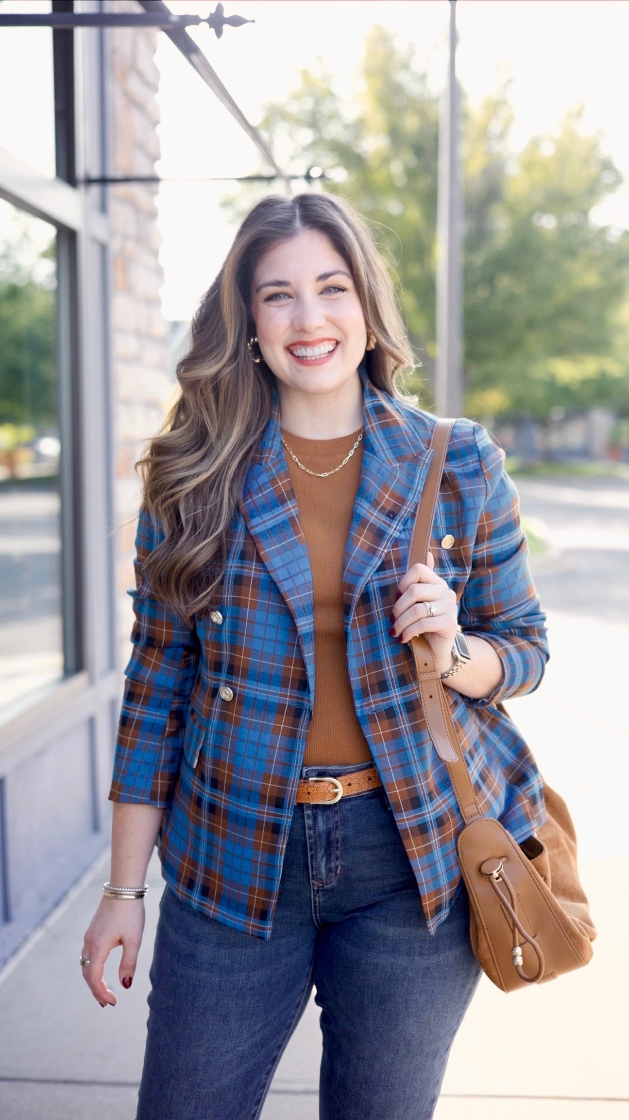 Renee Plaid Blazer