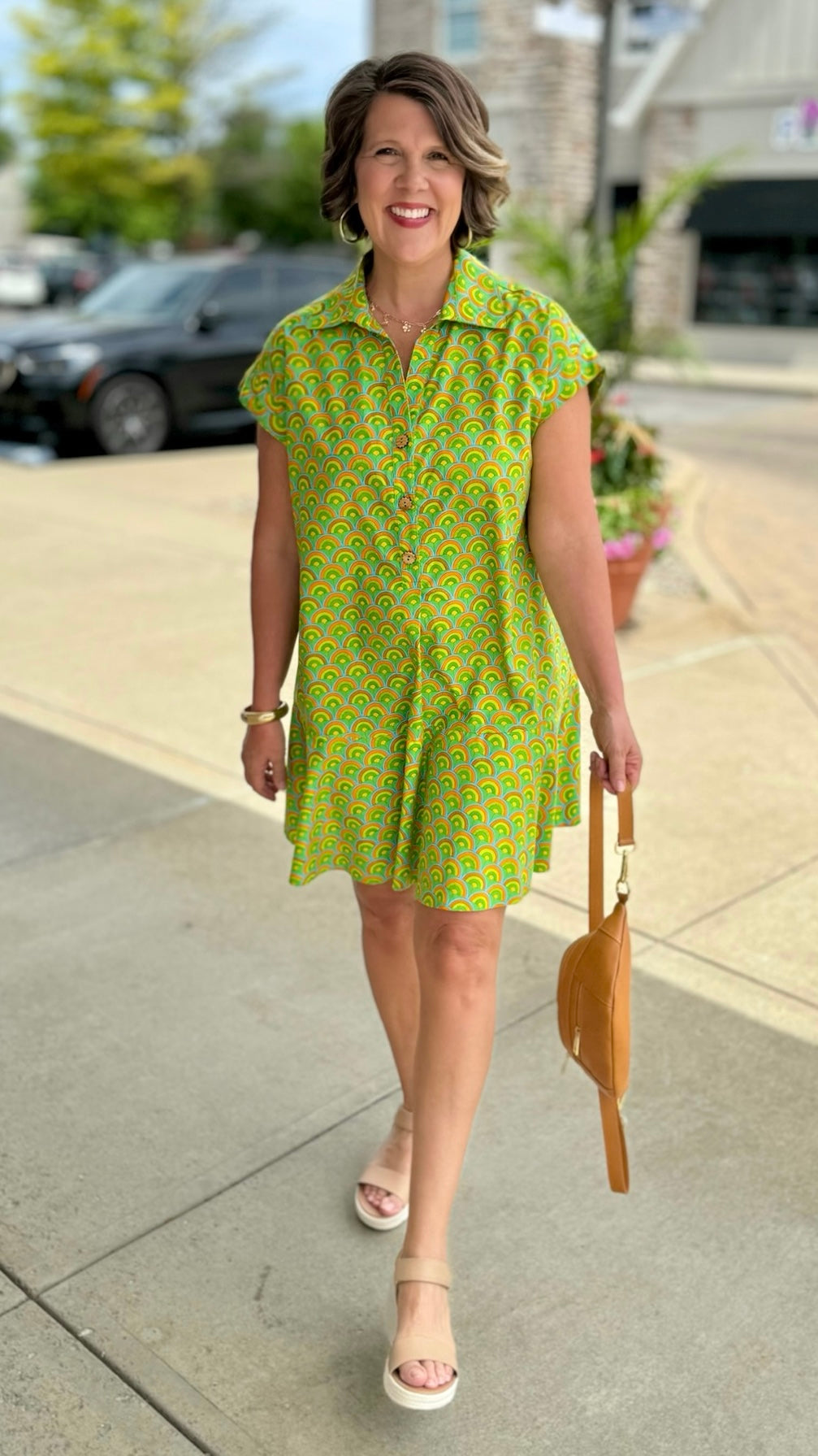 Over the Rainbow Dress - Lime