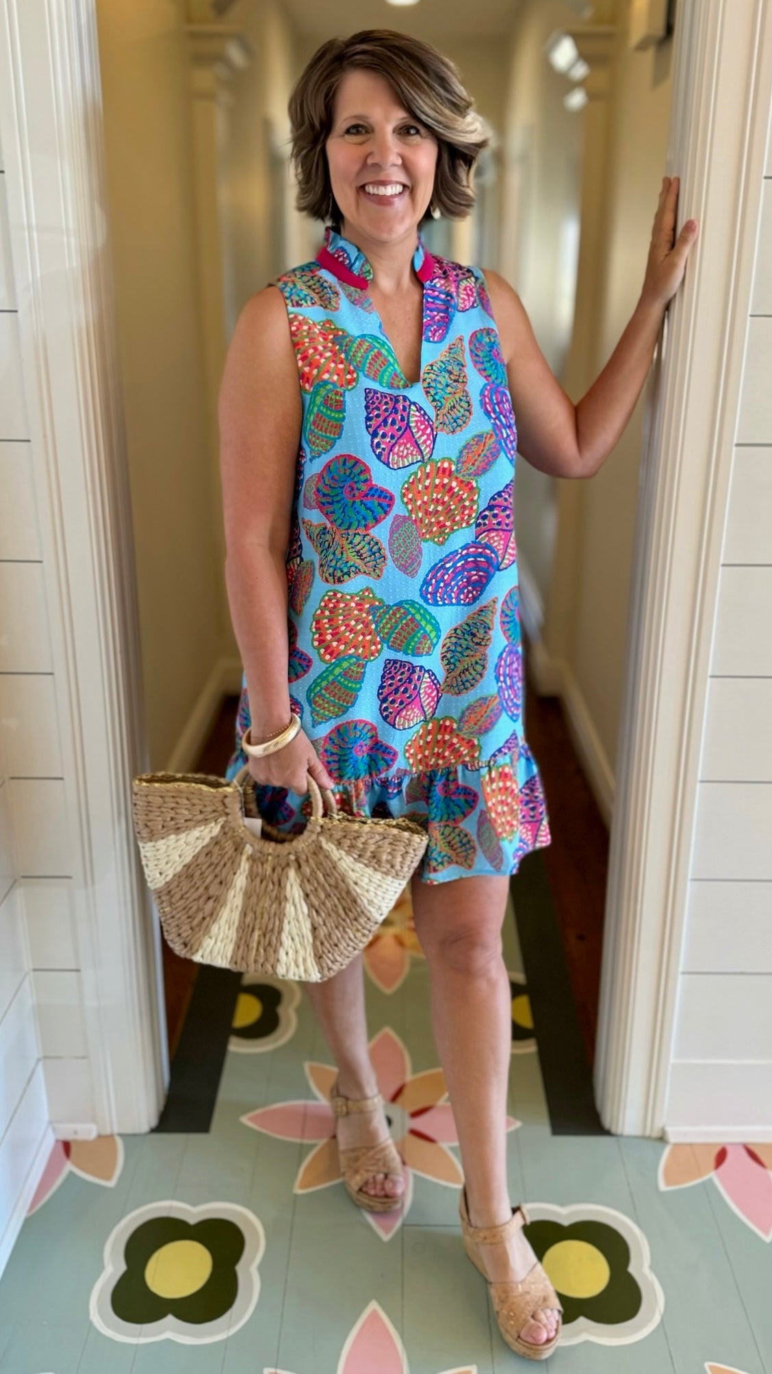 Sofia Seashell Sleeveless Dress