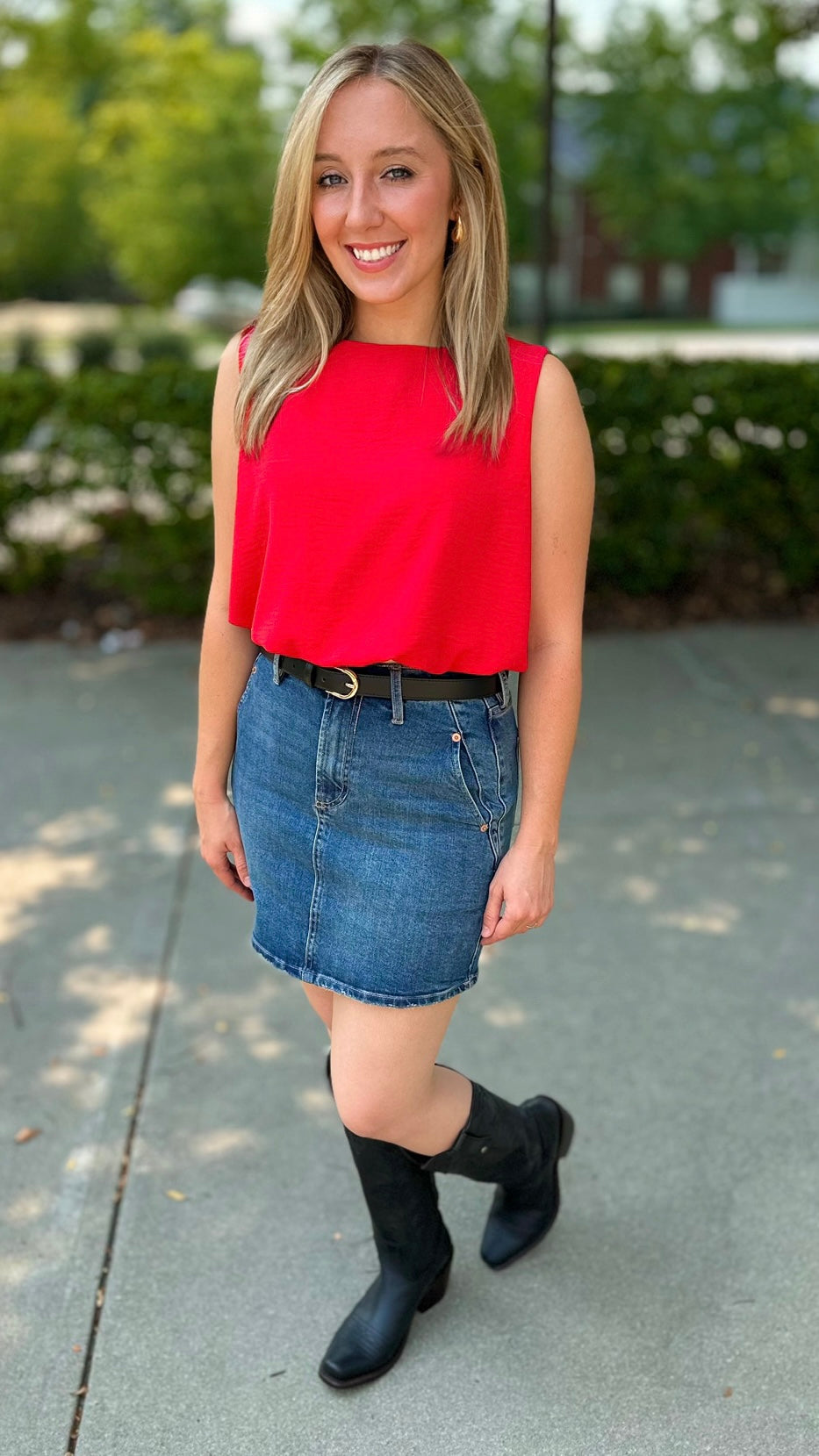 Dear John Quinn Denim Skirt