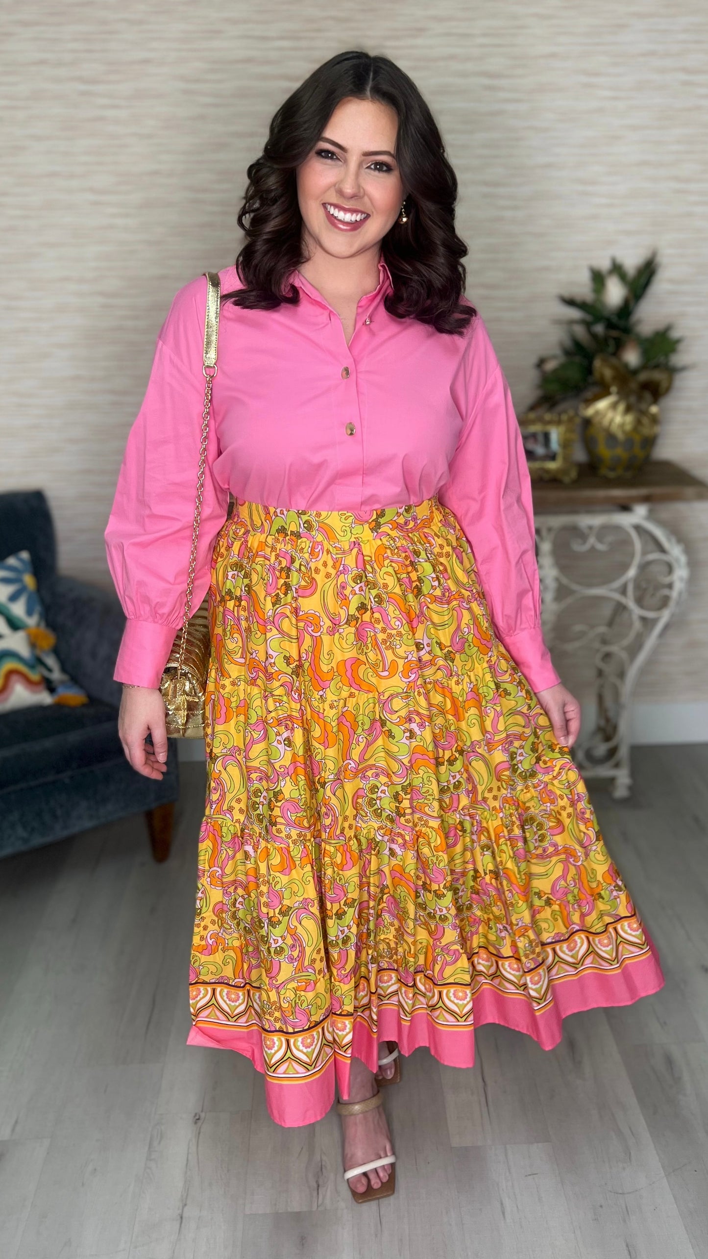 Ivy Jane Paisley Sunrise Skirt