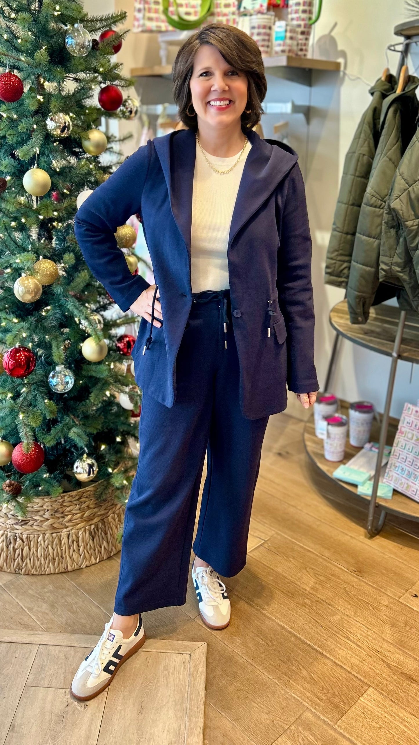 Amanda Pull On Pants - Navy