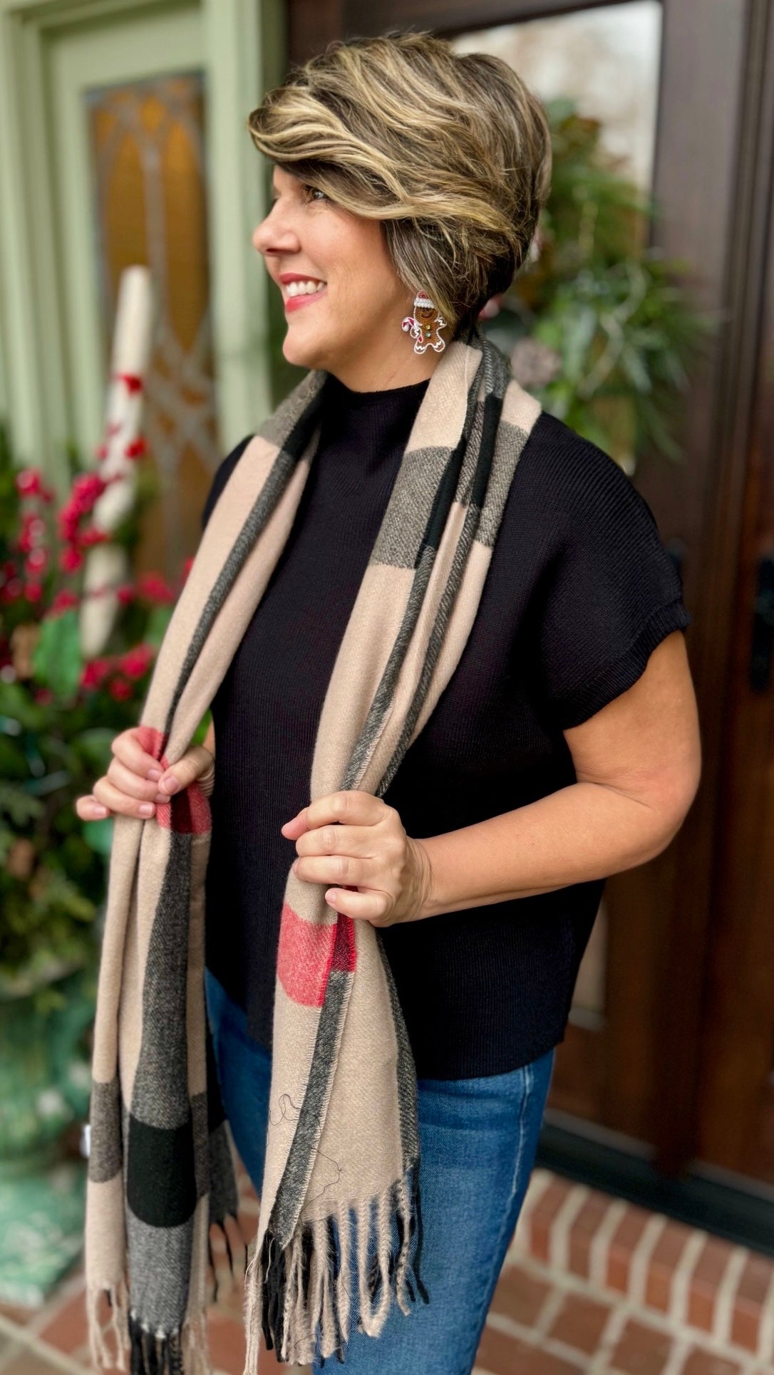 Classico Short Sleeve Sweater - Black