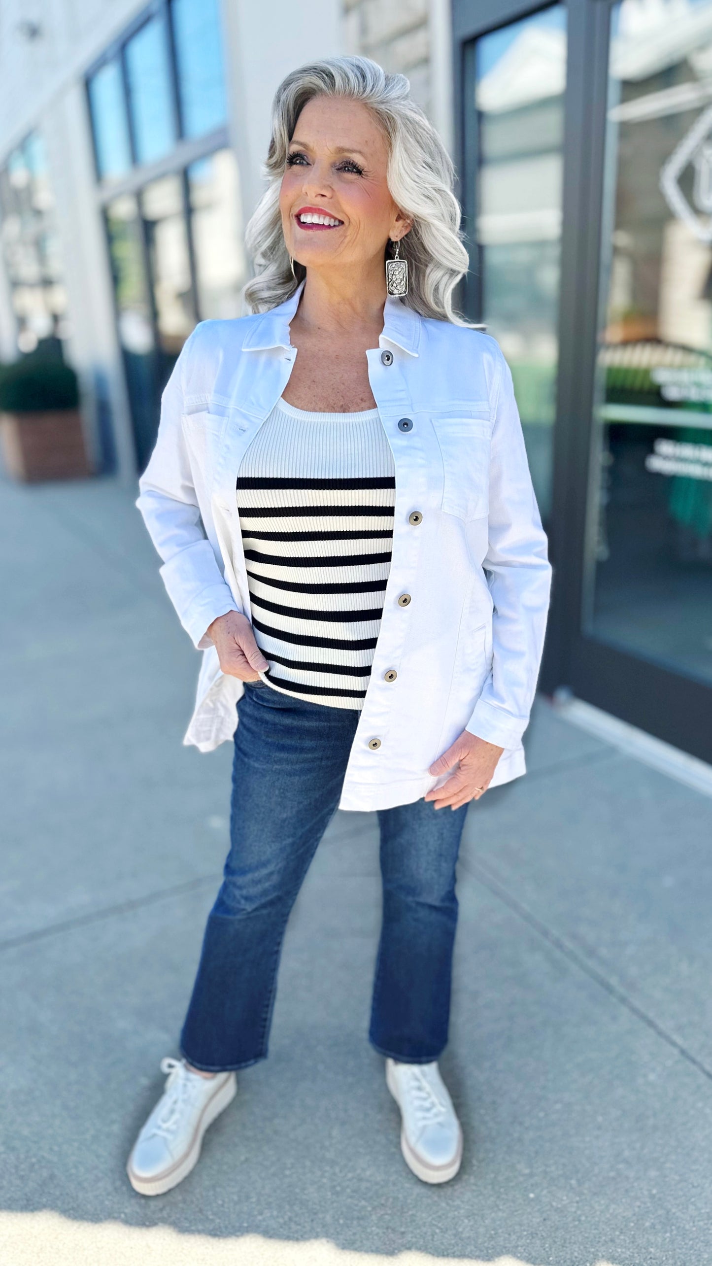 Habitat White Boyfriend Jacket