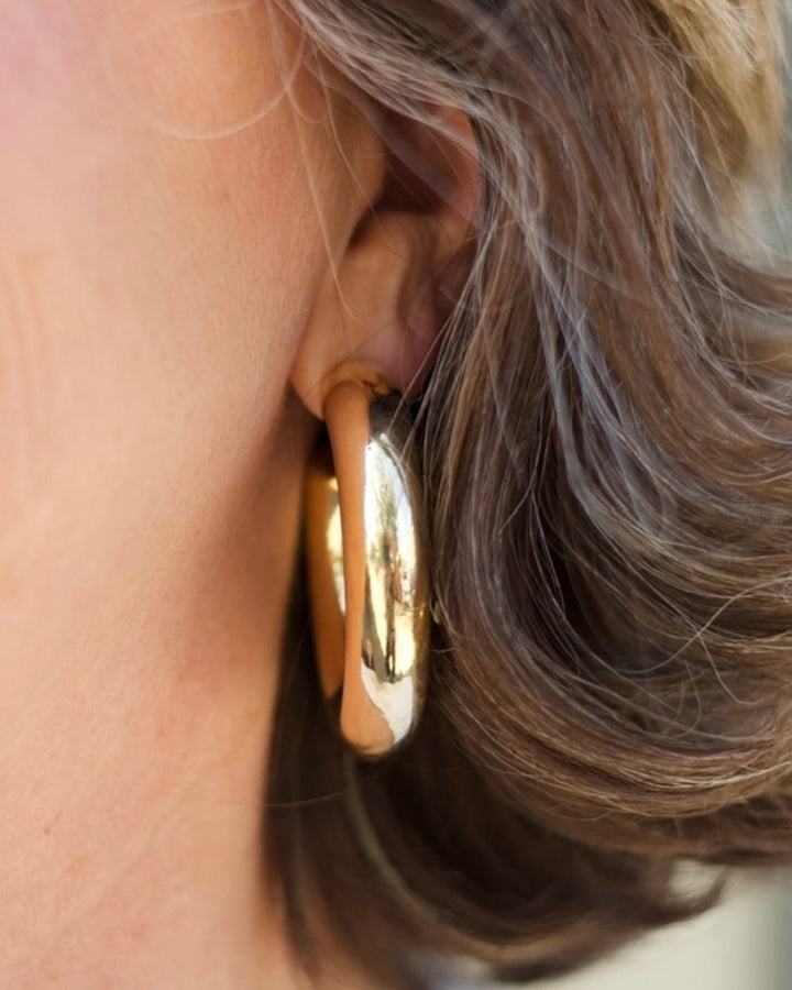 50mm Chunky Hoop Earrings