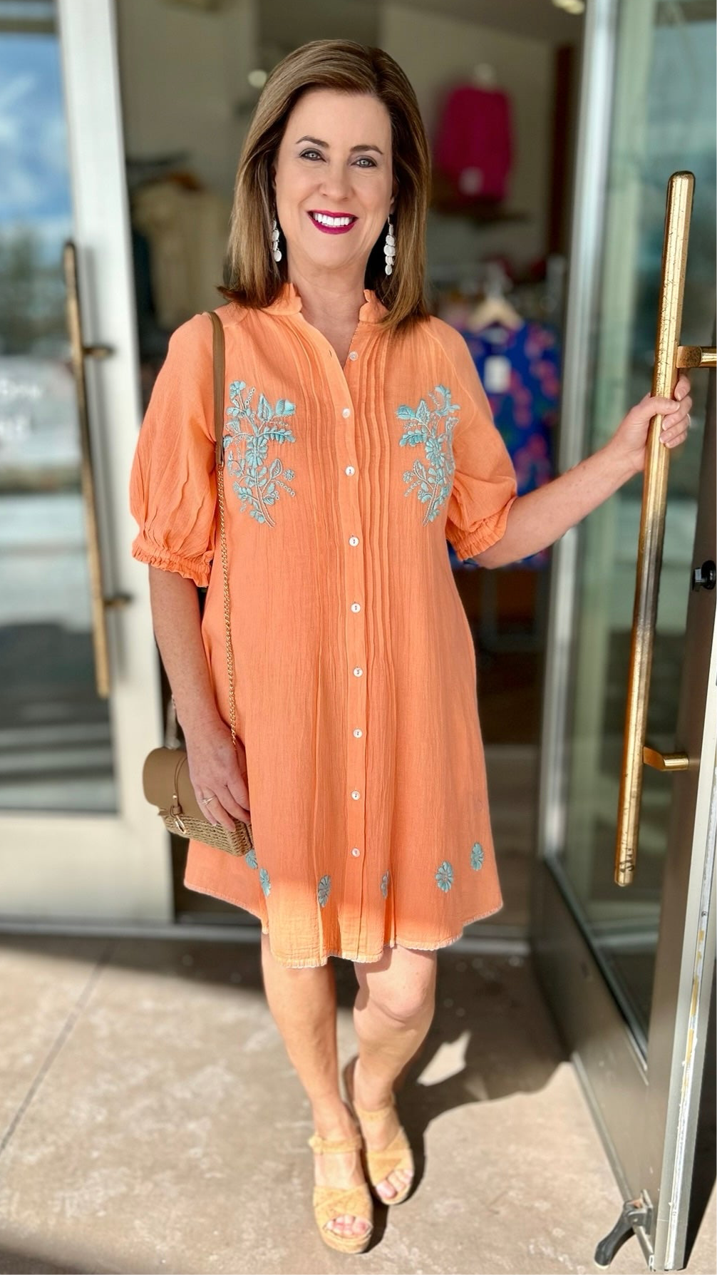 Ivy Jane Picture Day Dress - Coral