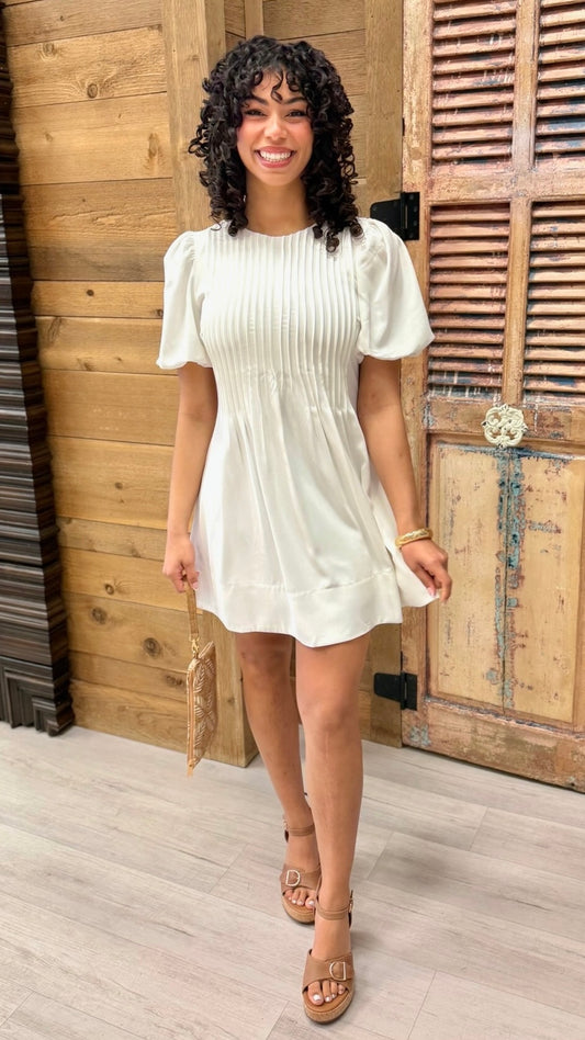 Laney Mini Dress - White