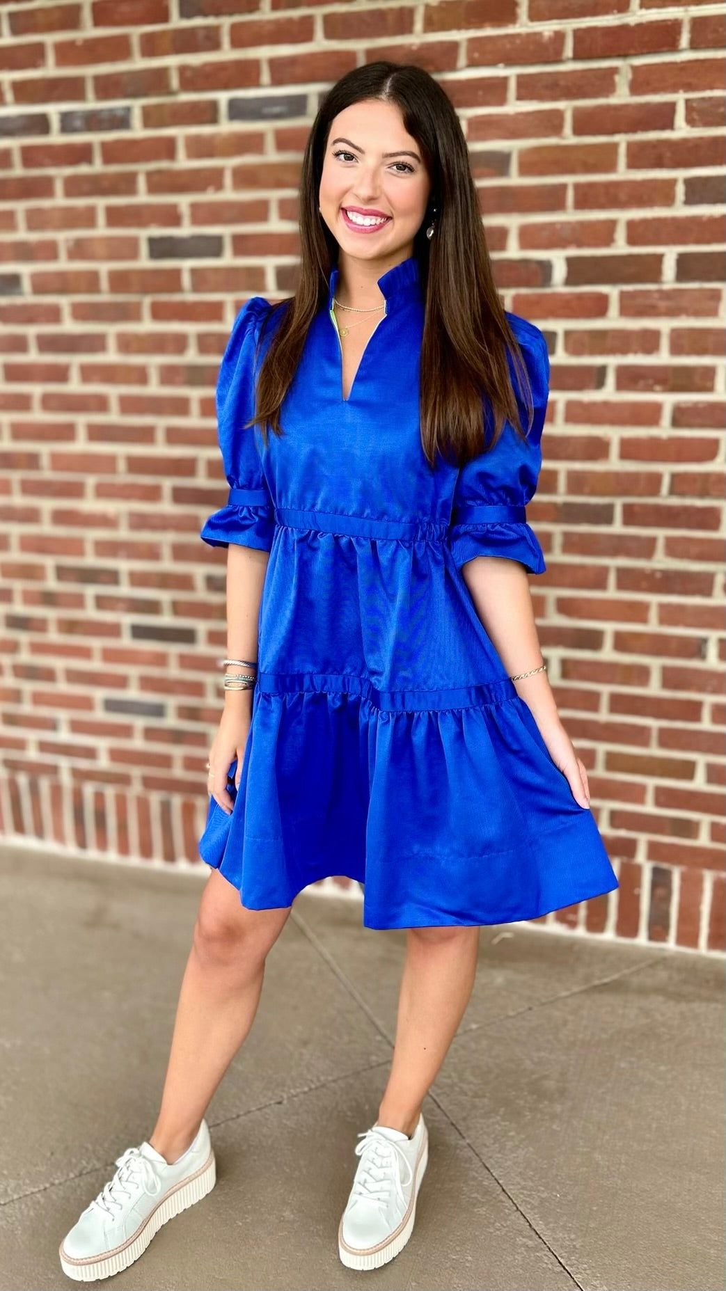 Gretchen Scott Royal Ruff Stuff Dress