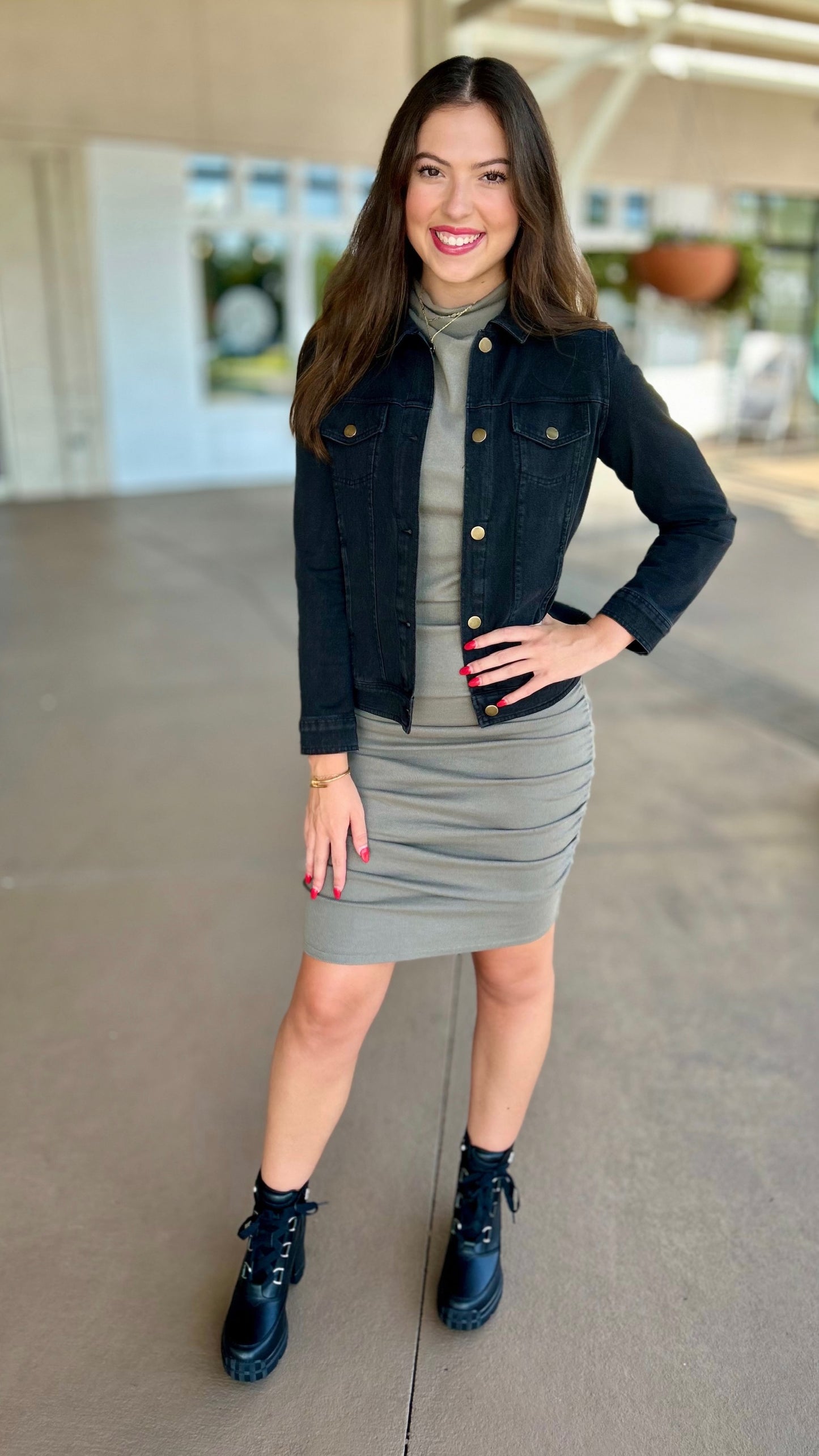 Habitat Stonewash Denim Jacket - Black