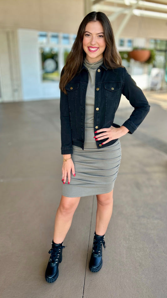 Habitat Stonewash Denim Jacket - Black