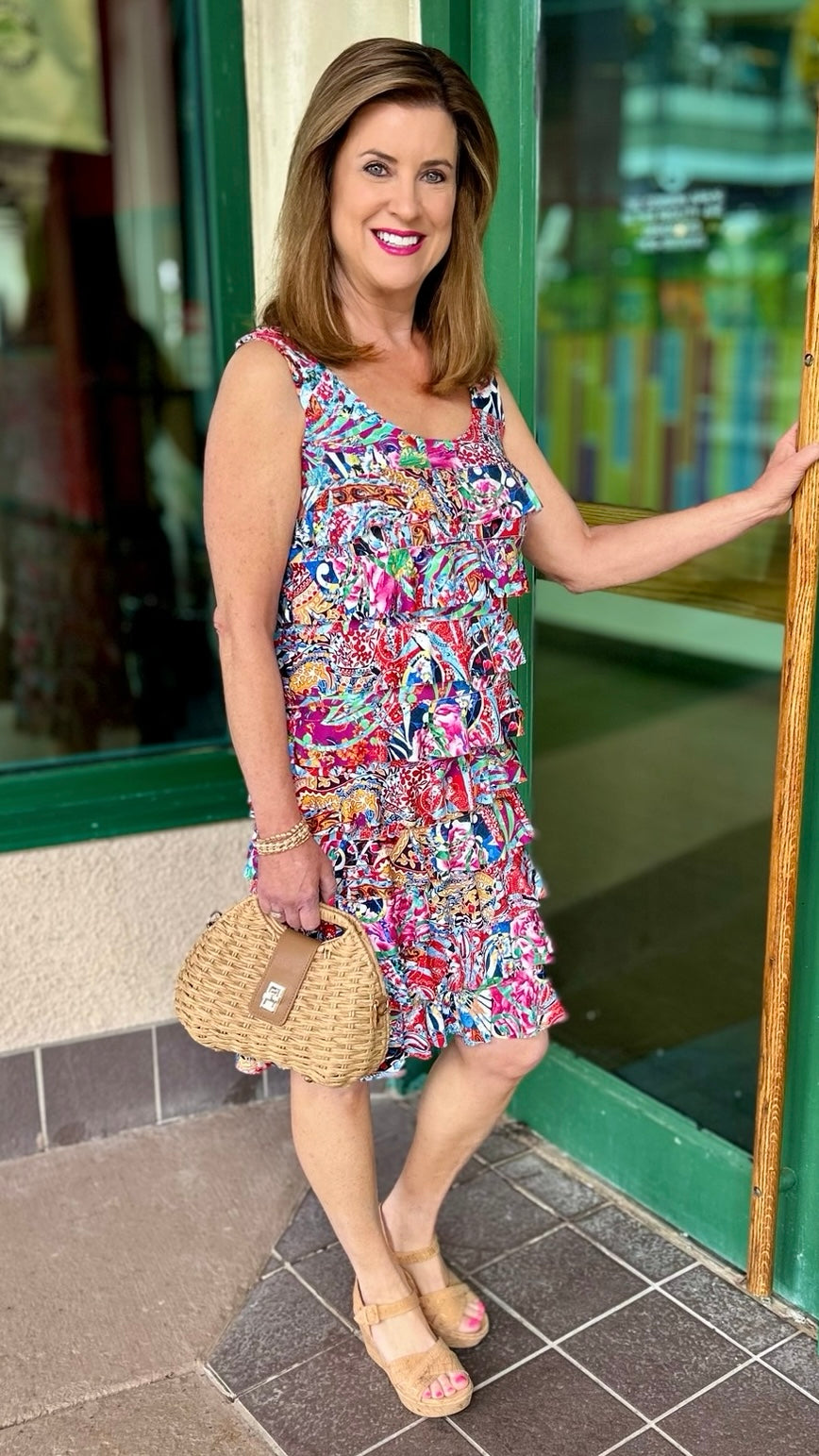 Isle Carnival Cha Cha Dress - Multi Print