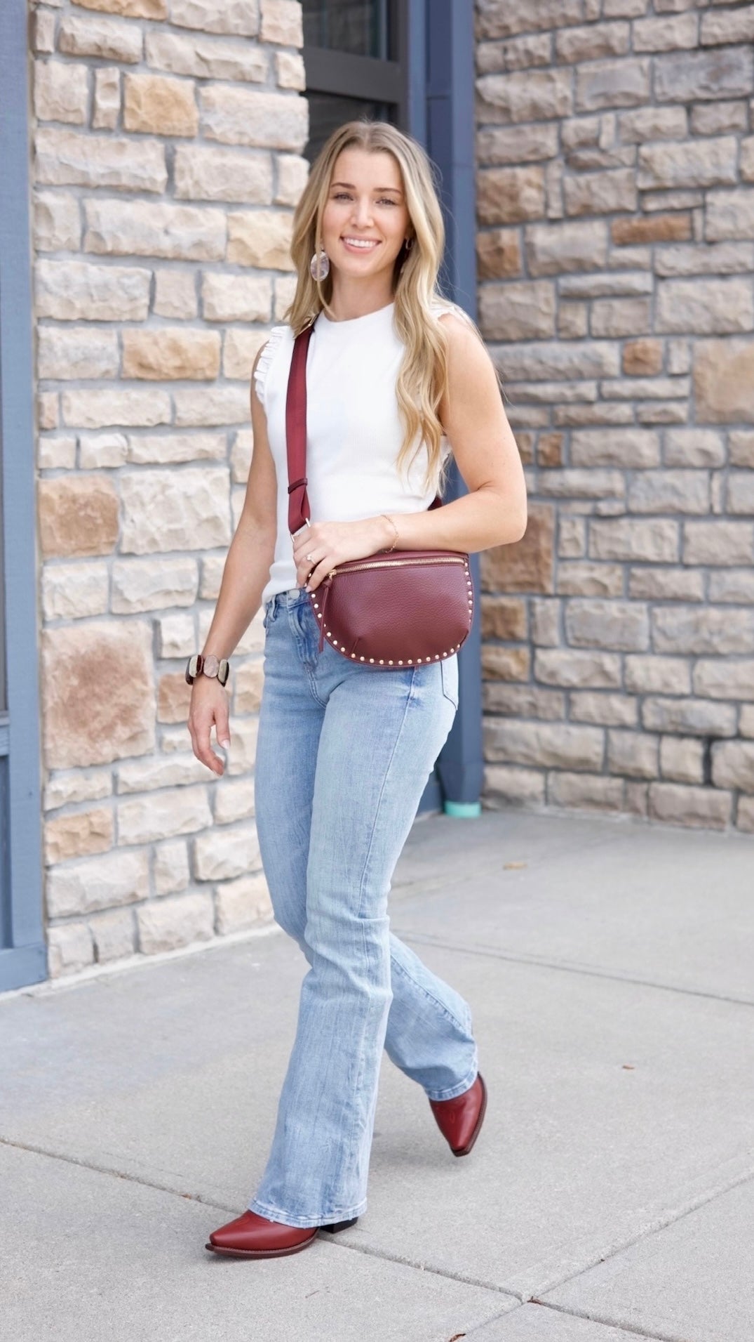 Dear John Bridget Ruffle Sleeve Tank - White