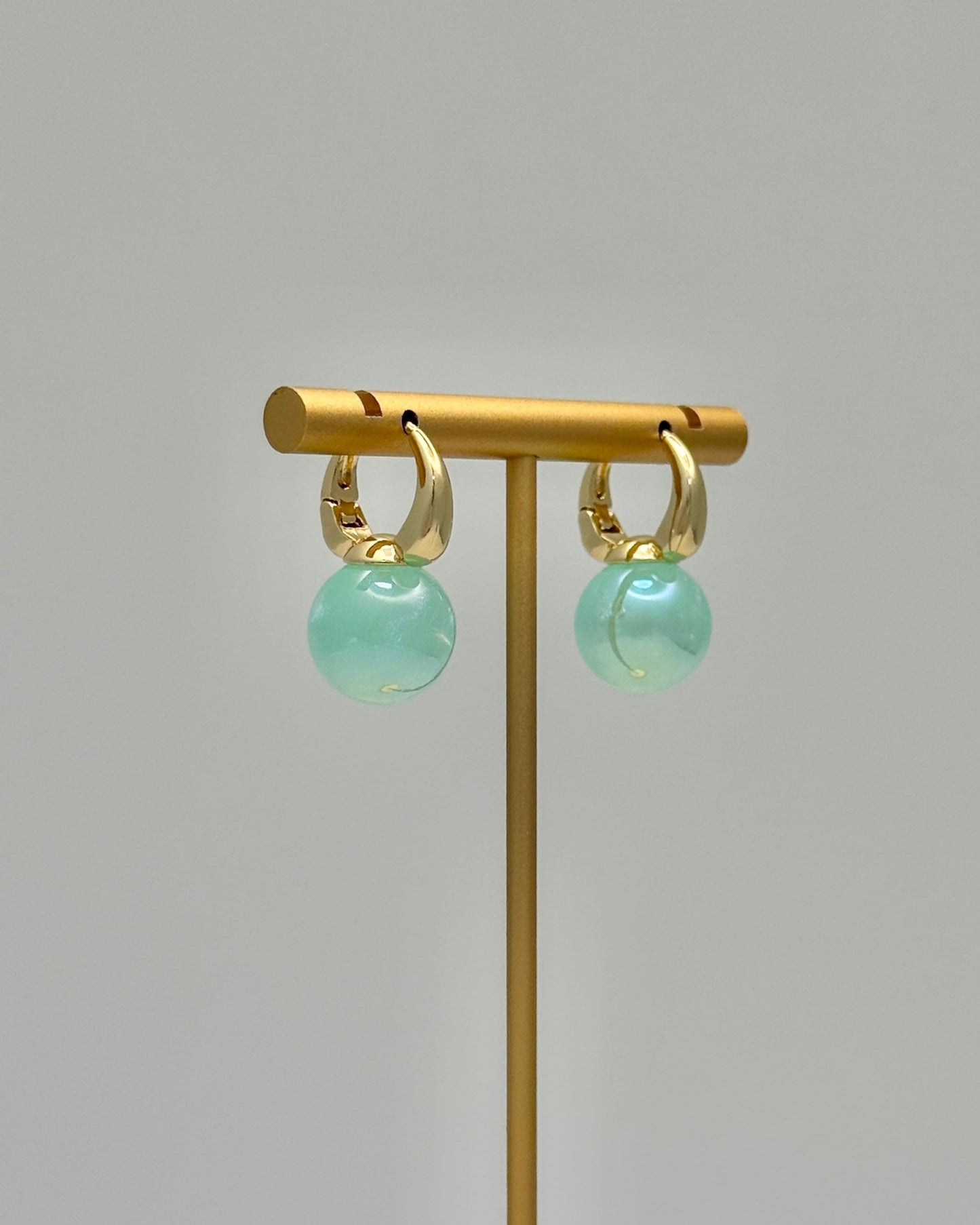Turquoise Pearl Drop Earrings