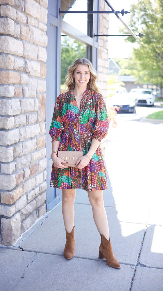 Sienna Dress - Brown