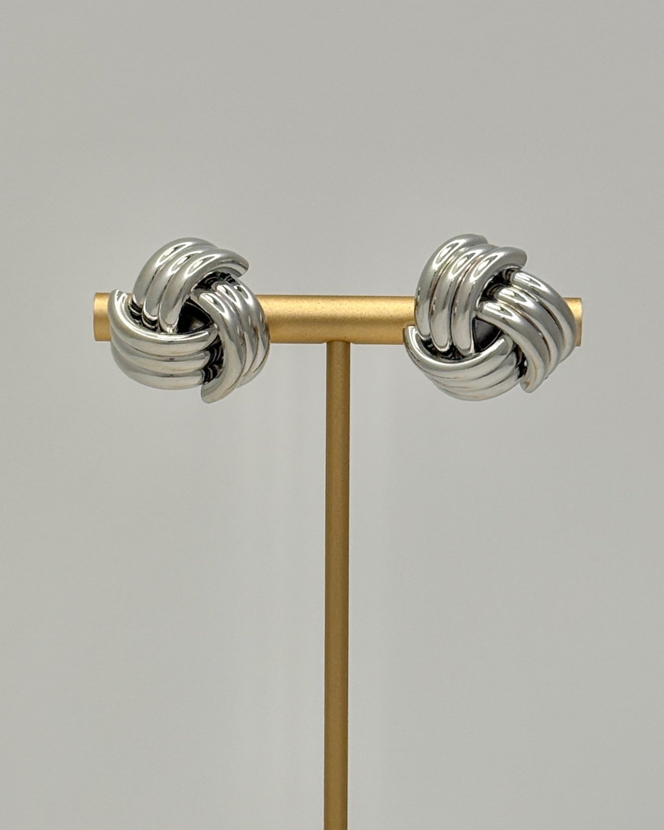 Silver Knot Earrings