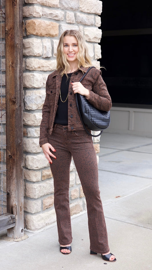 Dear John Brown Leopard Ainsley Jacket