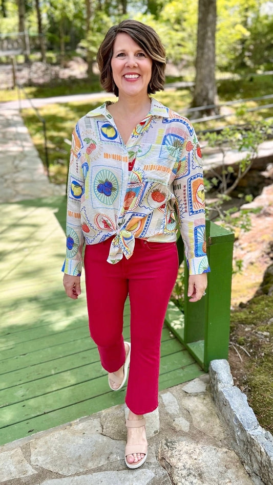 Fruit Bowl Blouse - Multi