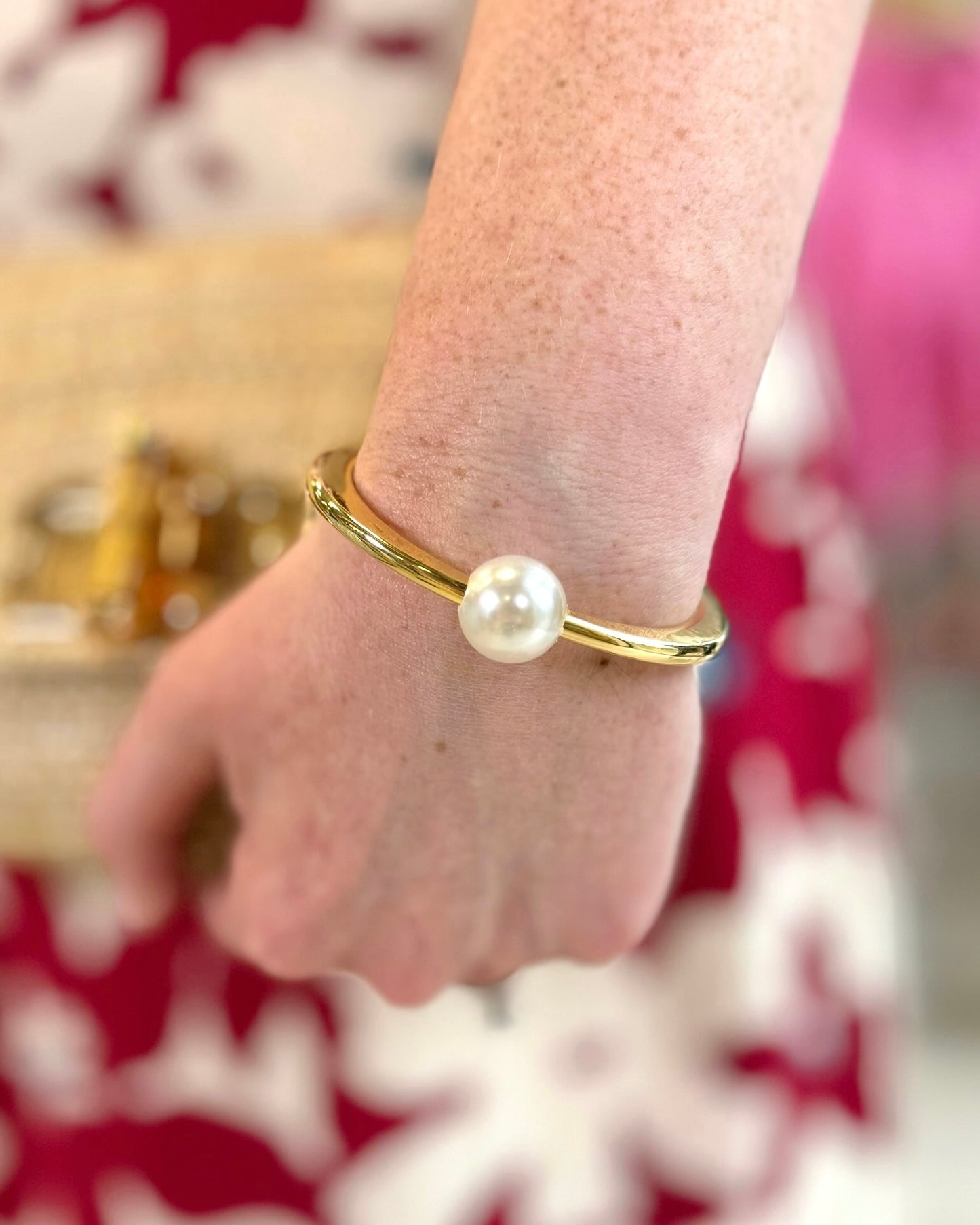Halo Pearl Bracelet