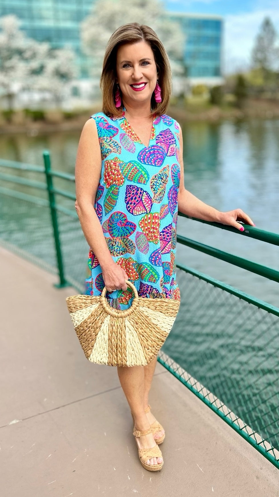 Sofia Seashell Sleeveless Dress