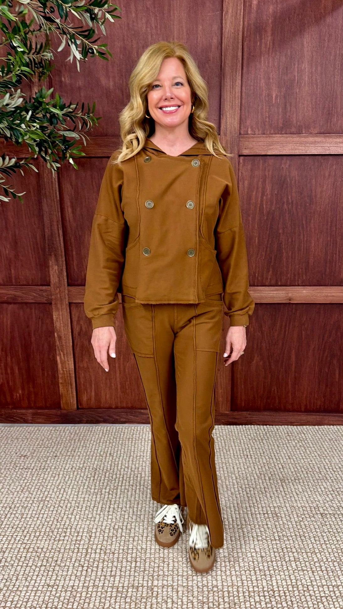 XCVI Lucius Flare Pant - Brown