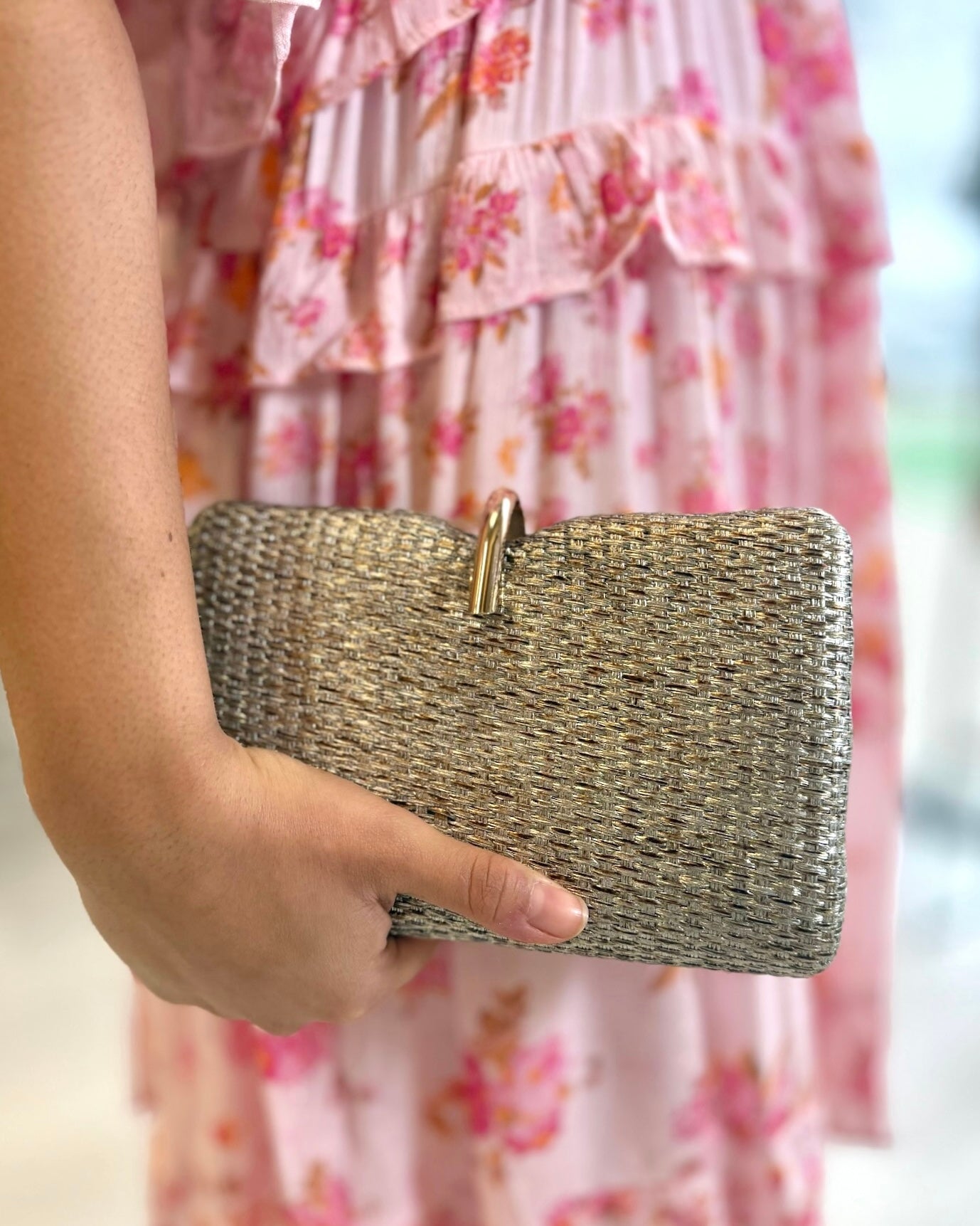 Straw Fold Over Clamp - Gold