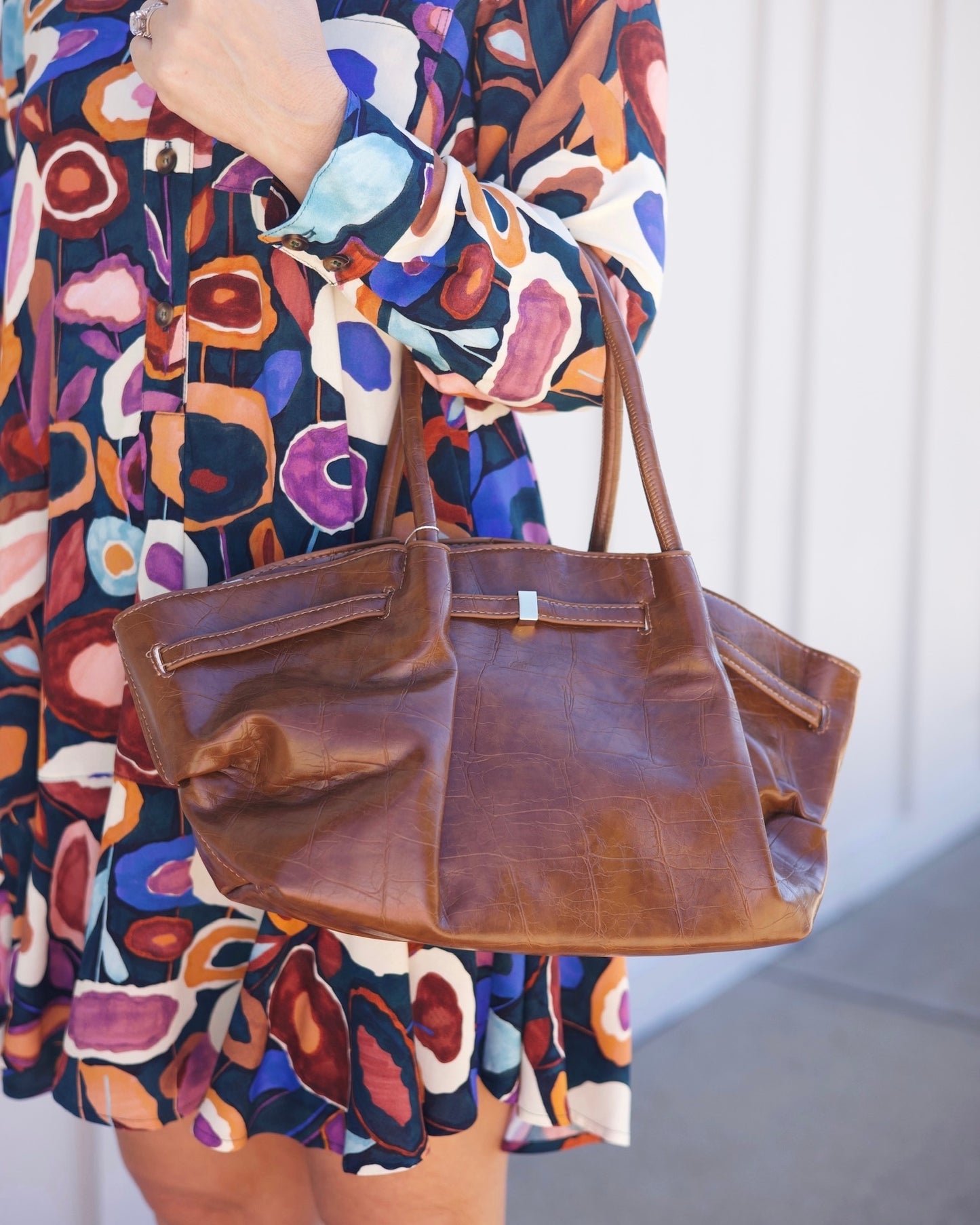 Structured Tote - Brown