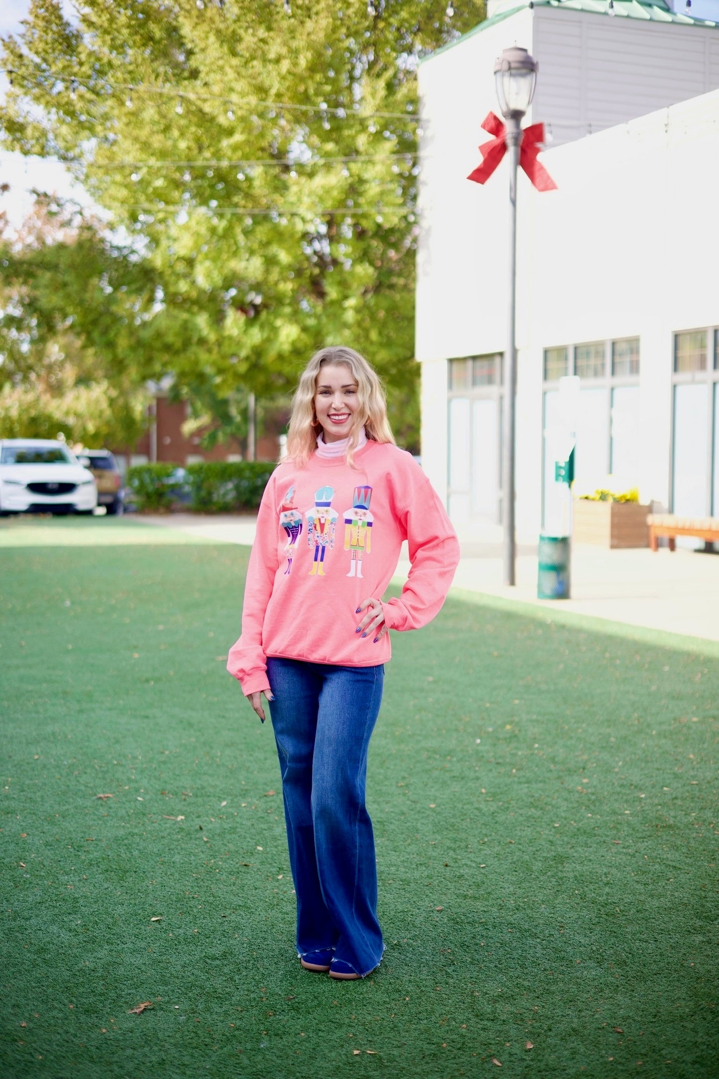 Nutcracker Sweatshirt - Bright Pink