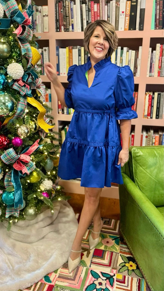 Gretchen Scott Royal Ruff Stuff Dress