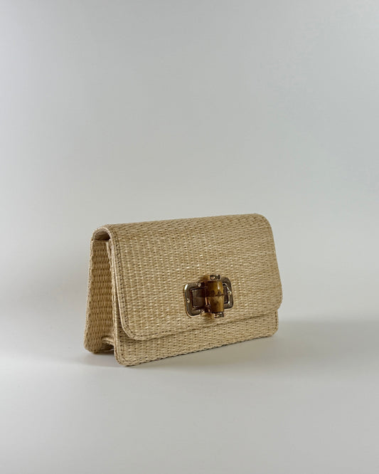 Lilly Straw Clutch