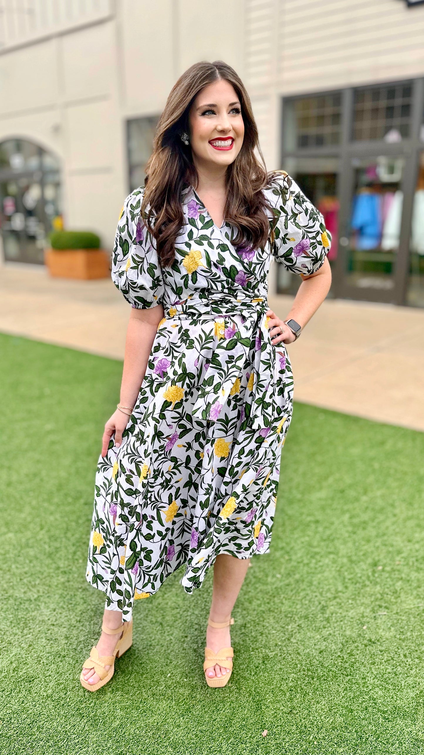 Beyond By Vera Tuscan Gardens Iris Dress