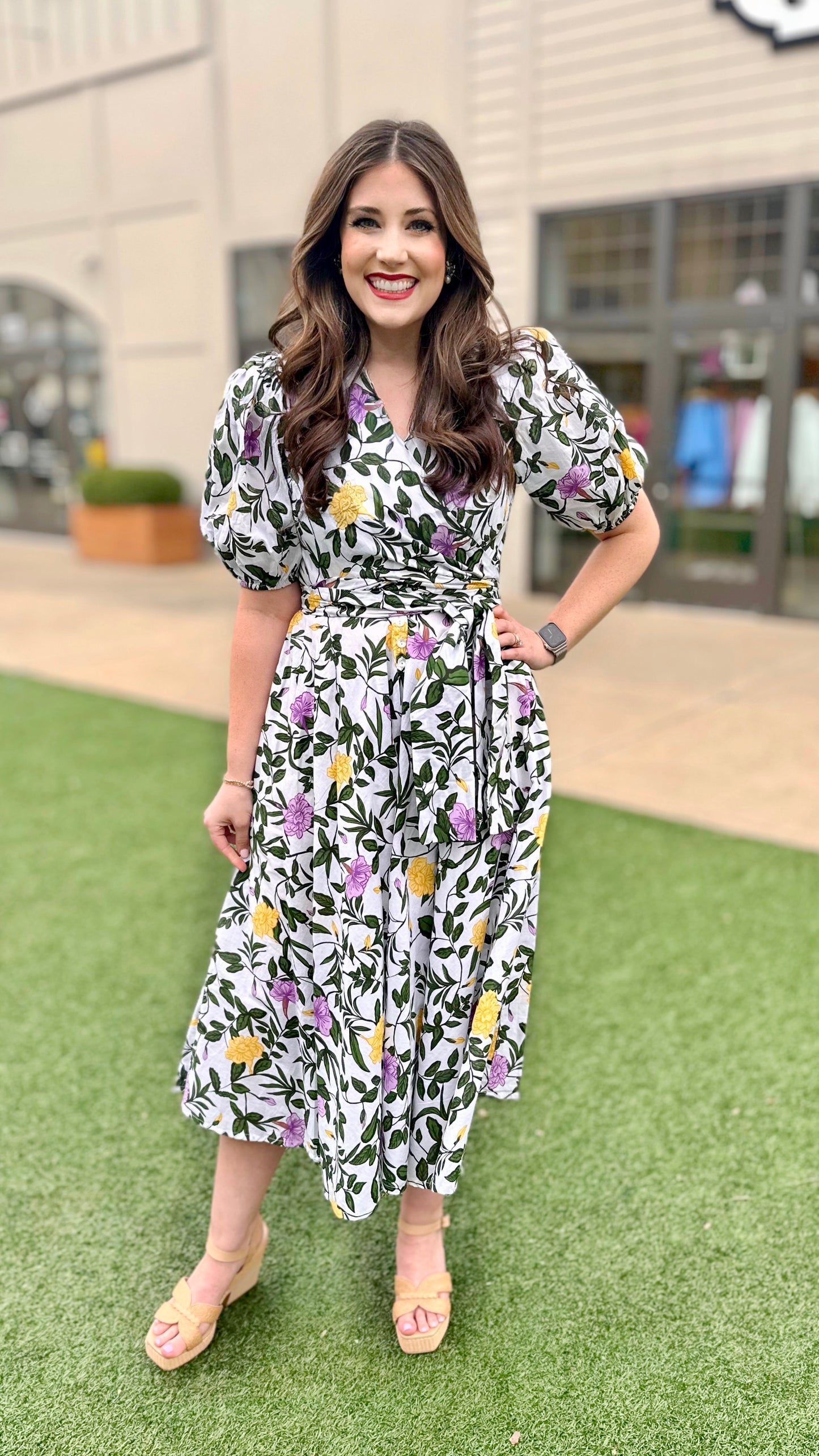 Beyond By Vera Tuscan Gardens Iris Dress