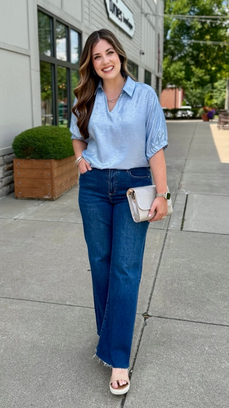 Iridescent Top - Blue