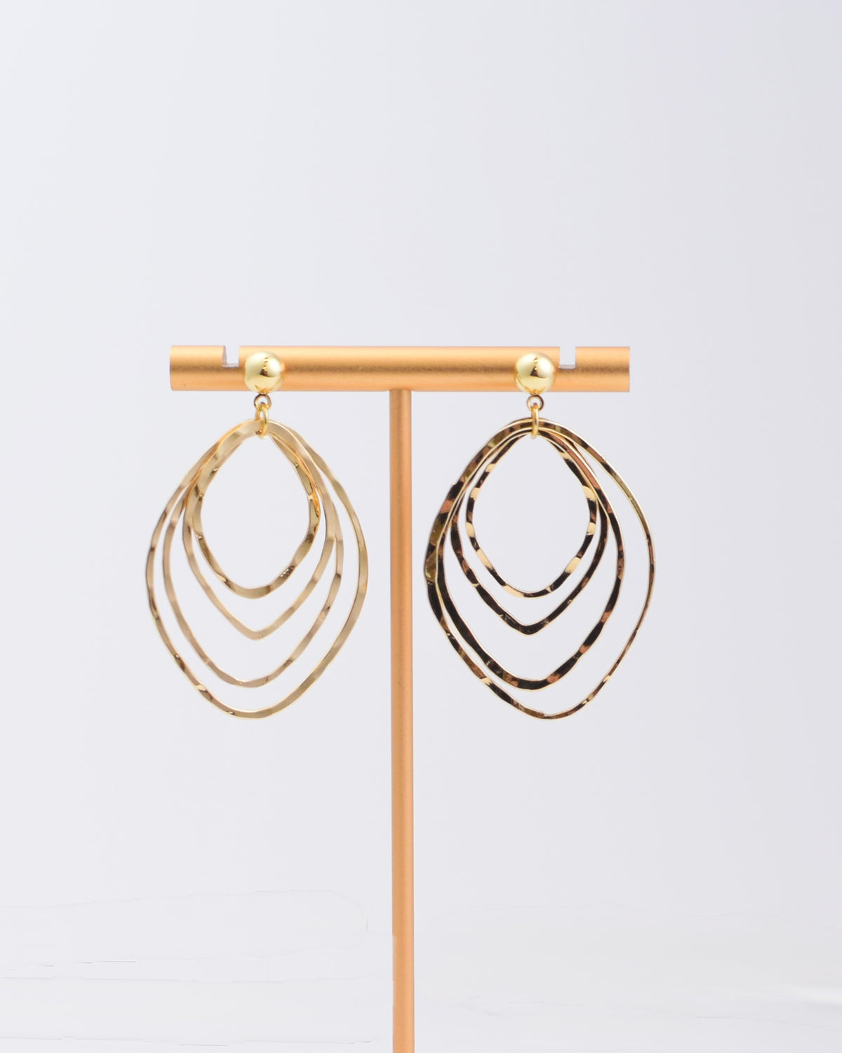 Gold Diamond Shape Earrings