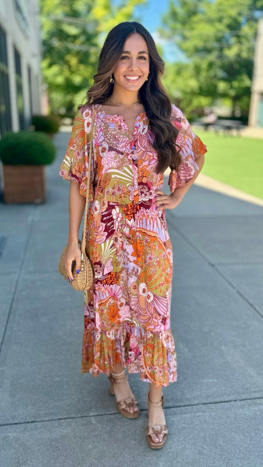 Ivy Jane Go With The Flow Dress - Vintage Florals