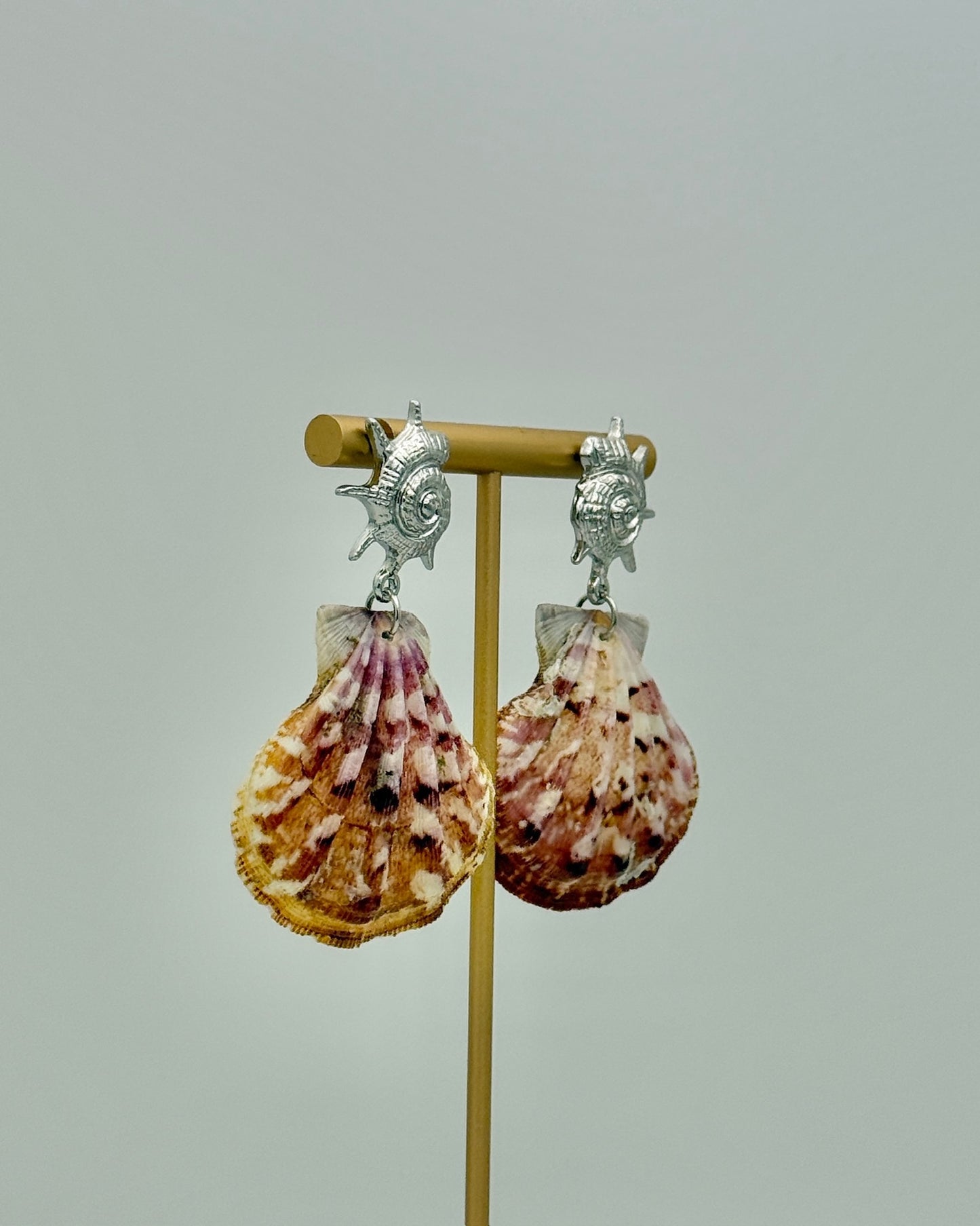 Snail and Shell Earrings